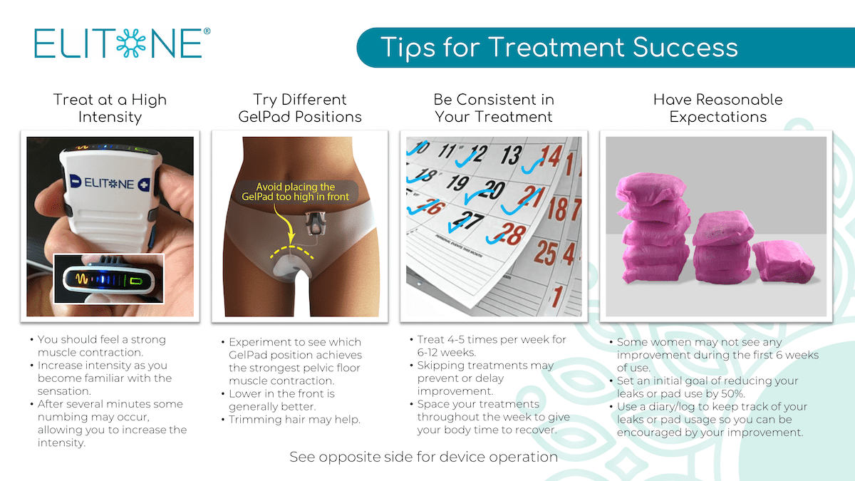 elitone tips for treatment success